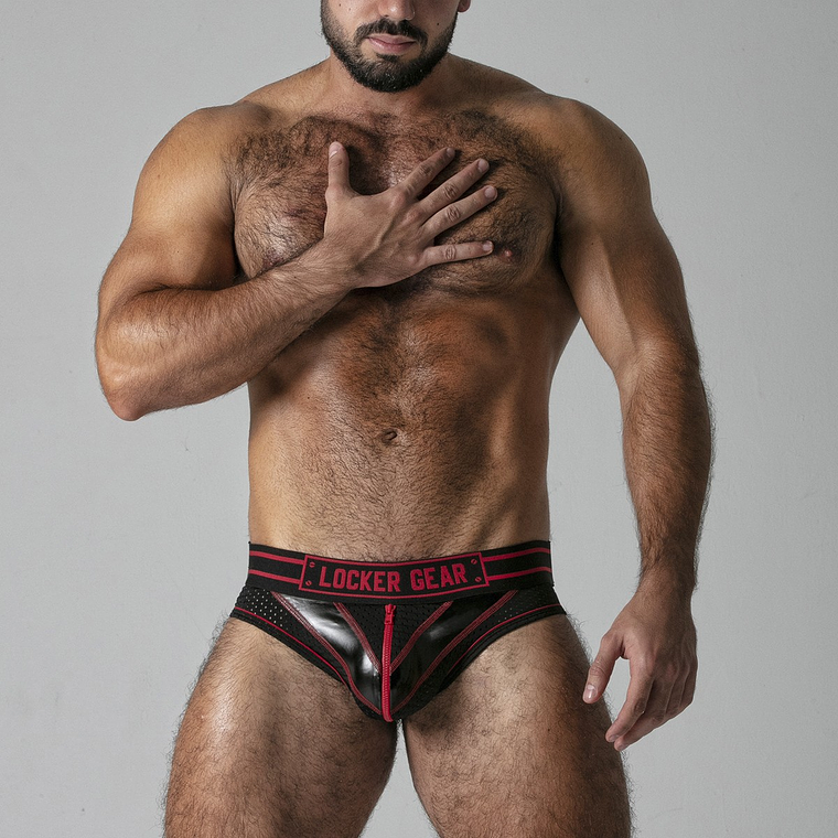 CUECA MASSIVE RUDE LOCKER GEAR VERMELHA - 36 S 1