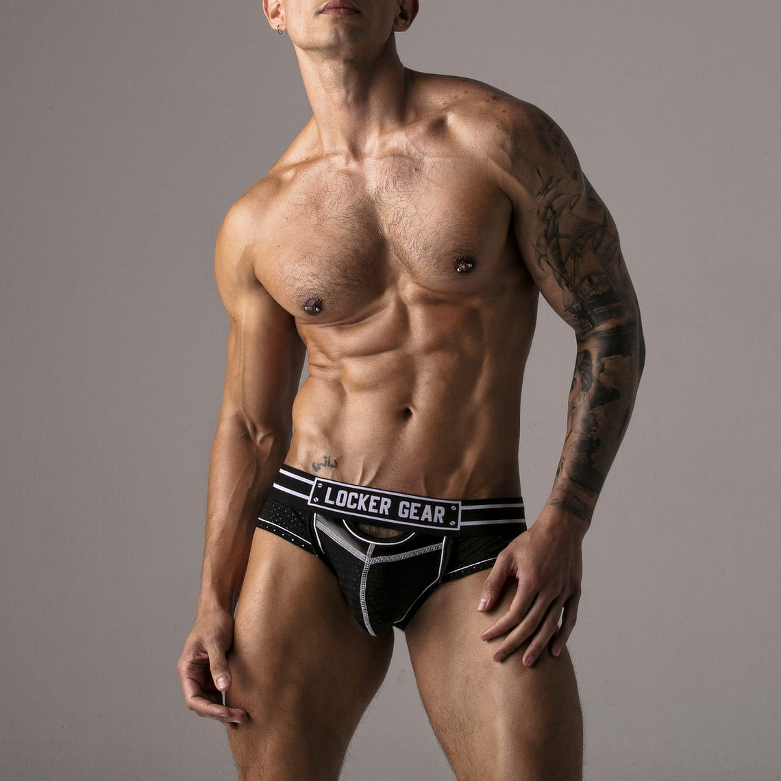 CUECA WATCH IT HARD LOCKER GEAR BRANCA - 36 S 9