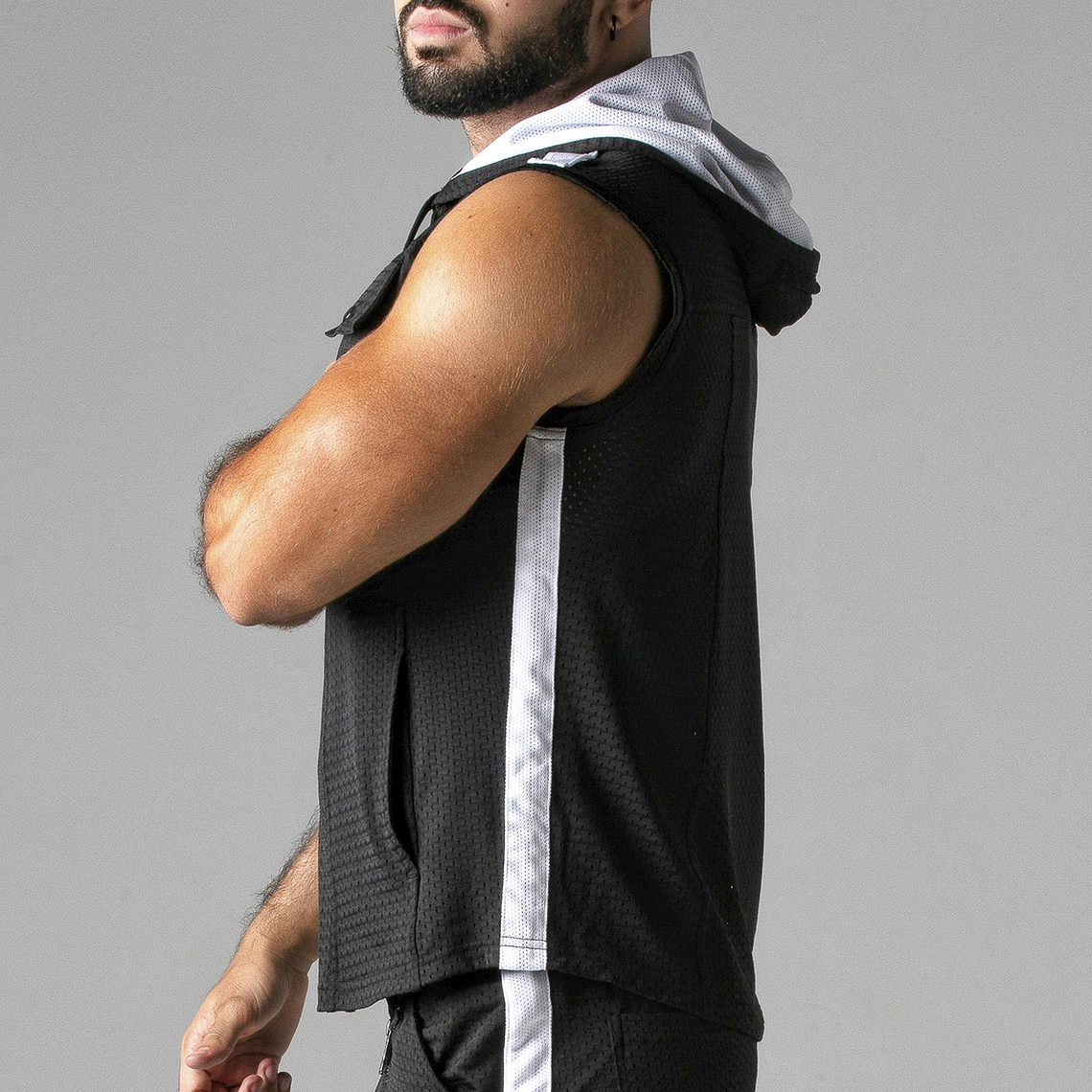 COLETE LOOK AT HARDER HOODY BRANCO LOCKER GEAR - 42 XL 5