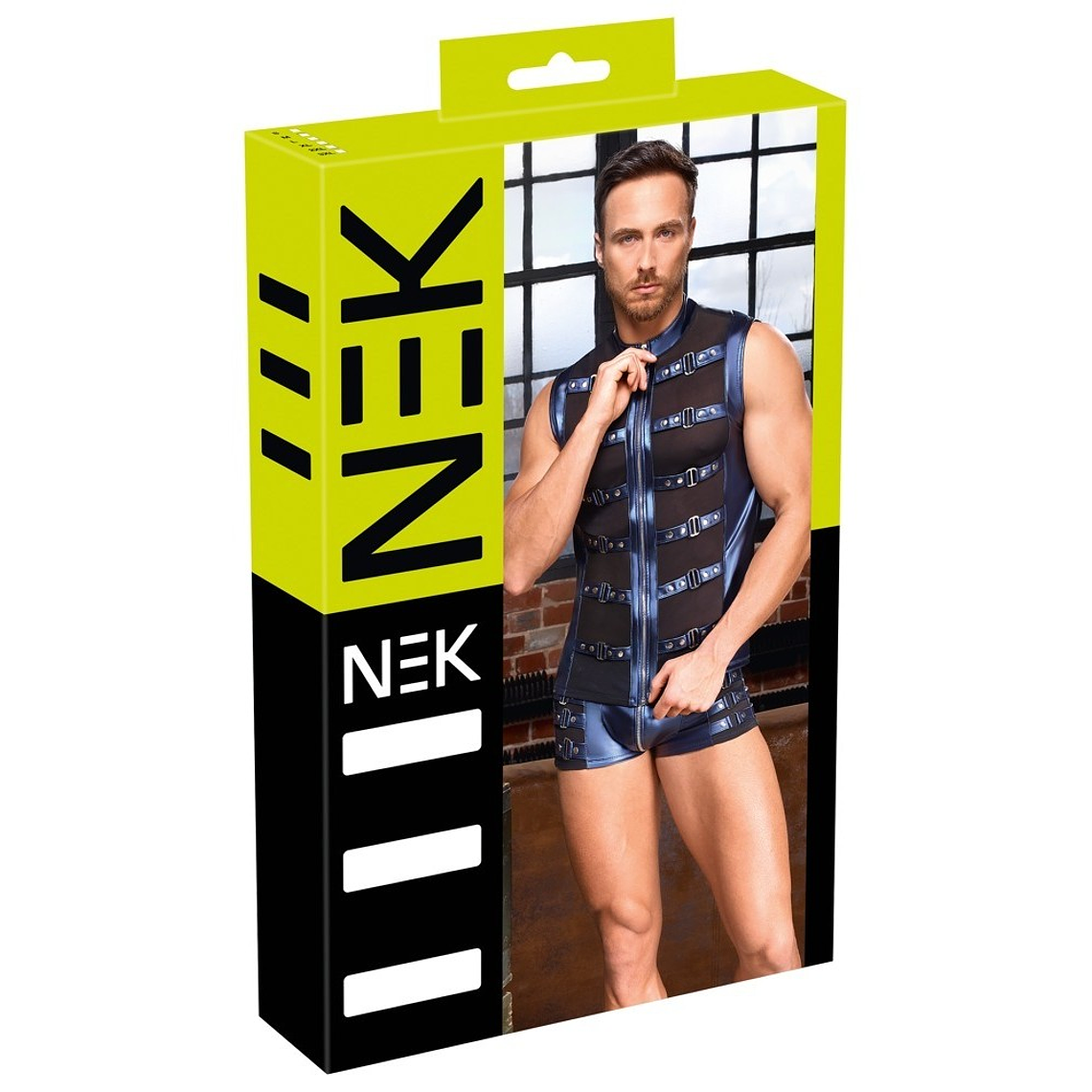 CAMISA AZUL NEK  - 46 3XL 2