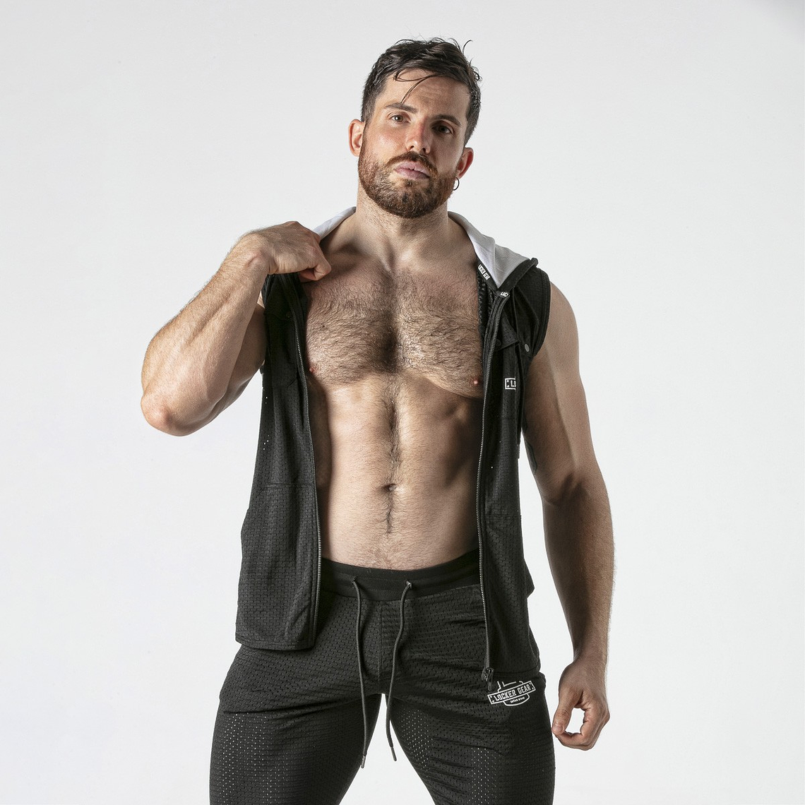 COLETE HOODY BRANCO LOCKER GEAR - 42 XL 5