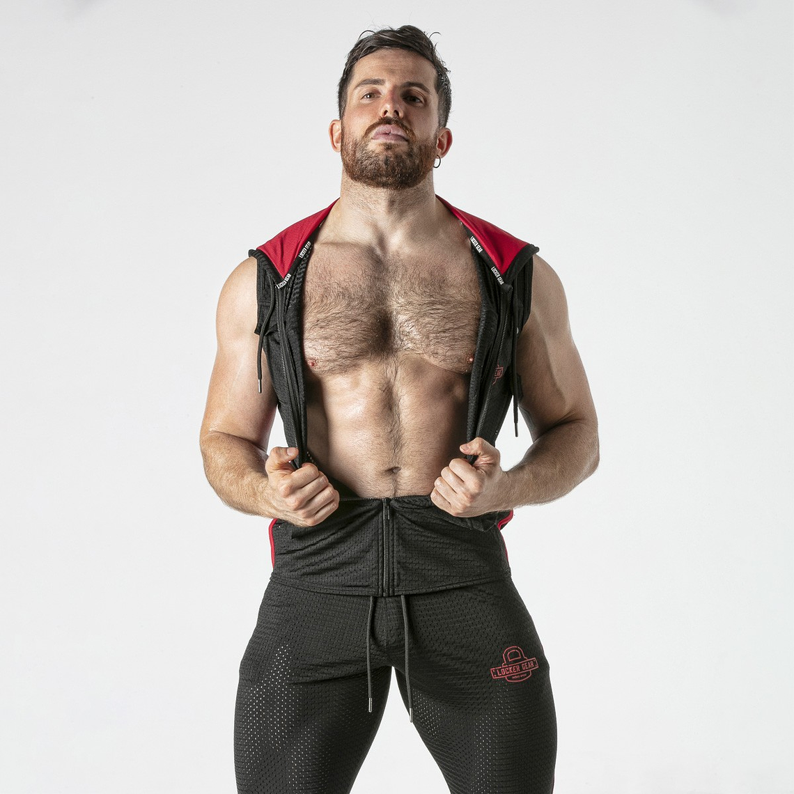 COLETE HOODY VERMELHO LOCKER GEAR - 36 S 5