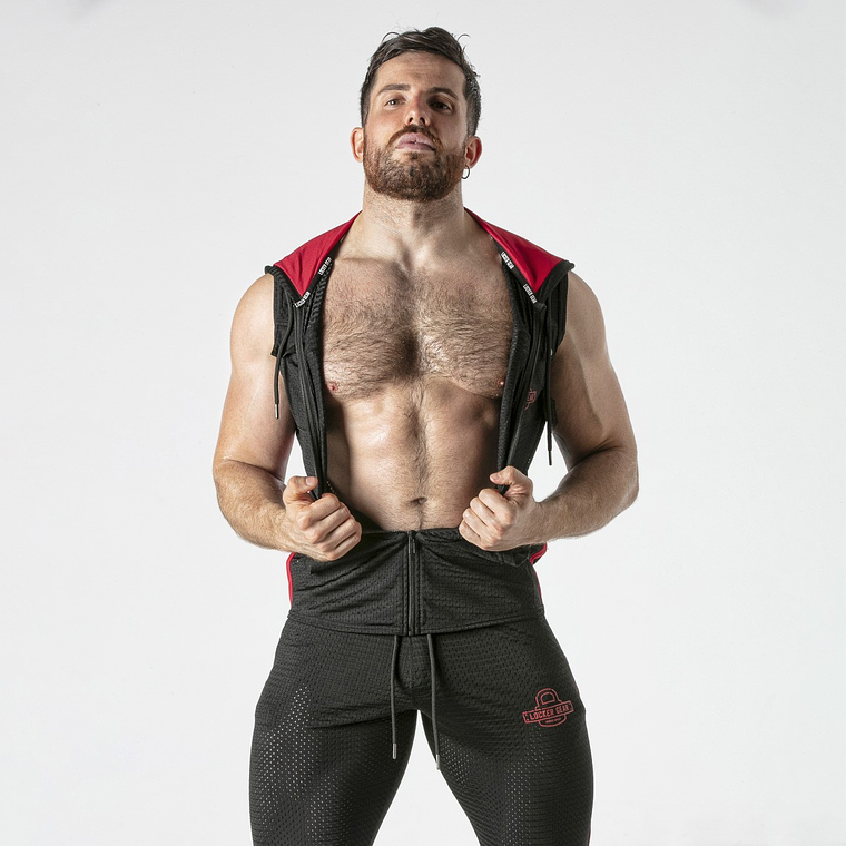 COLETE HOODY VERMELHO LOCKER GEAR - 42 XL 5