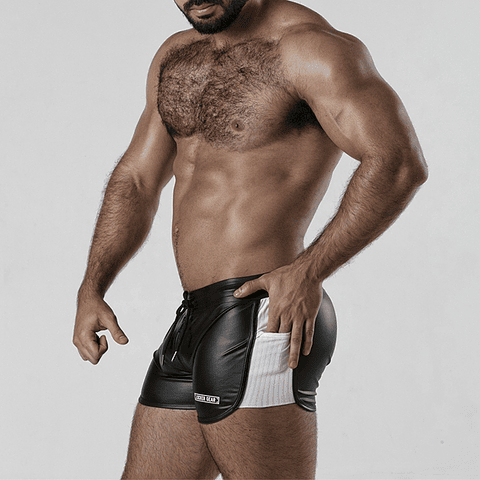 CALÇÃO PERNEIRA 2 WAY ZIPPER CONTRAST SHORT BRANCO LOCKER GEAR - 40 L