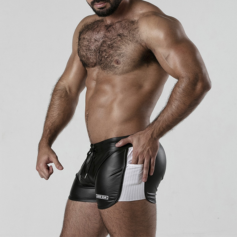 CALÇÃO PERNEIRA 2 WAY ZIPPER CONTRAST SHORT BRANCO LOCKER GEAR - 36 S 1