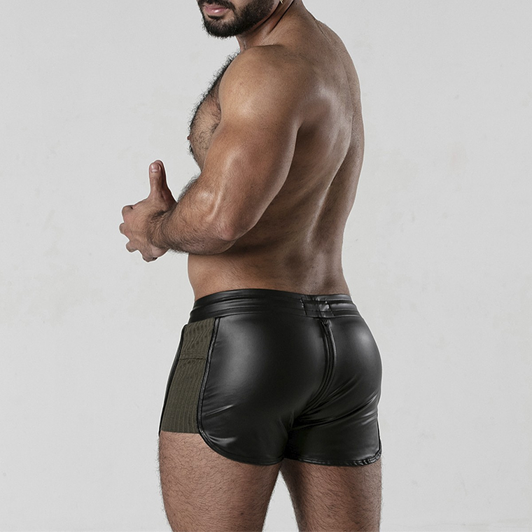 CALÇÃO PERNEIRA 2 WAY ZIPPER CONTRAST SHORT CAQUI LOCKER GEAR - 46 3XL 1