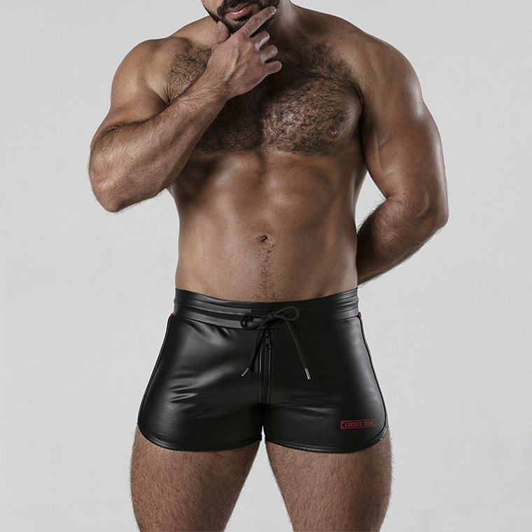 CALÇÃO PERNEIRA 2 WAY ZIPPER CONTRAST SHORT VERMELHO LOCKER GEAR - 42 XL 5