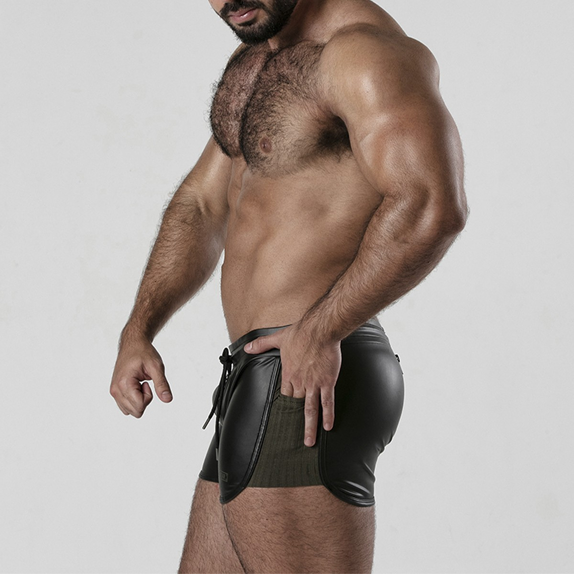 CALÇÃO PERNEIRA 2 WAY ZIPPER CONTRAST SHORT CAQUI LOCKER GEAR - 44 XXL 5