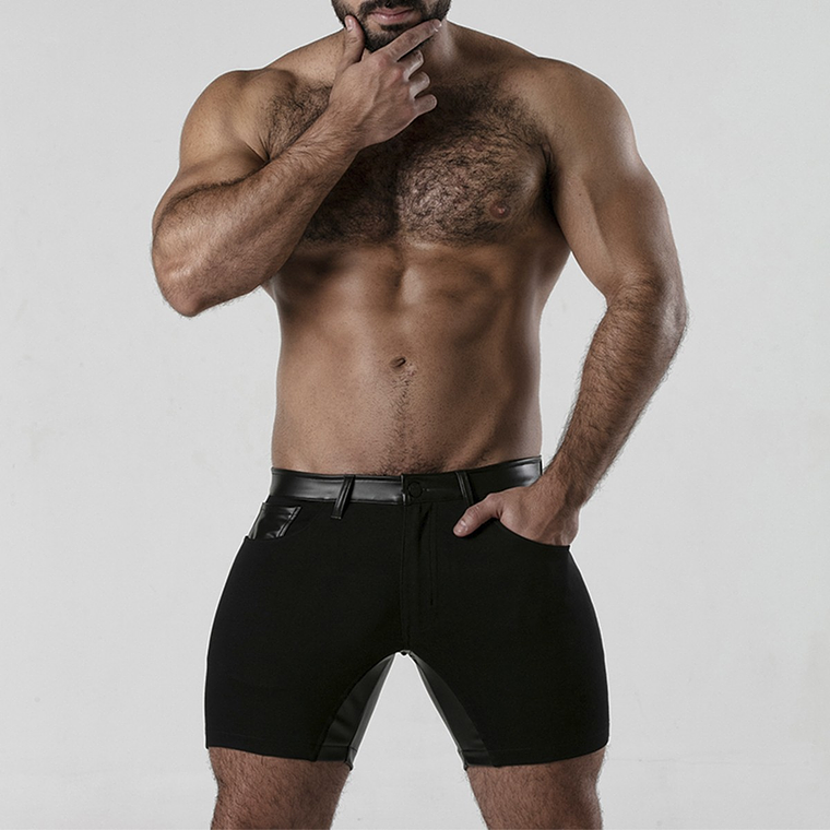 CALÇÃO PERNEIRA 5 POCKET CHAP SHORT PRETO LOCKER GEAR - 42 XL 1