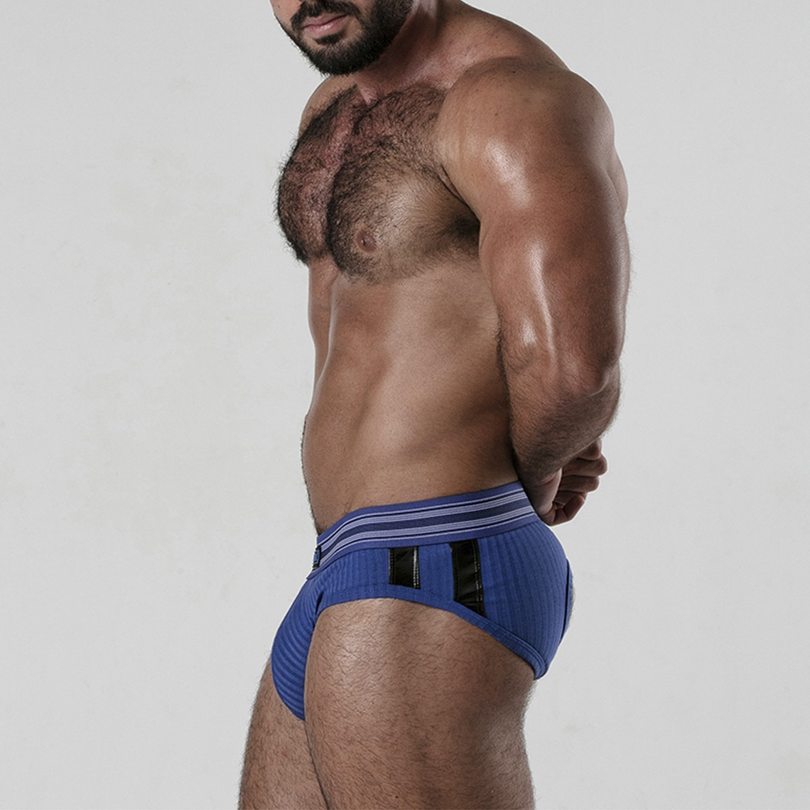 CUECA BACKROOM BOTTOMLESS LOCKER GEAR AZUL - 38 M 3