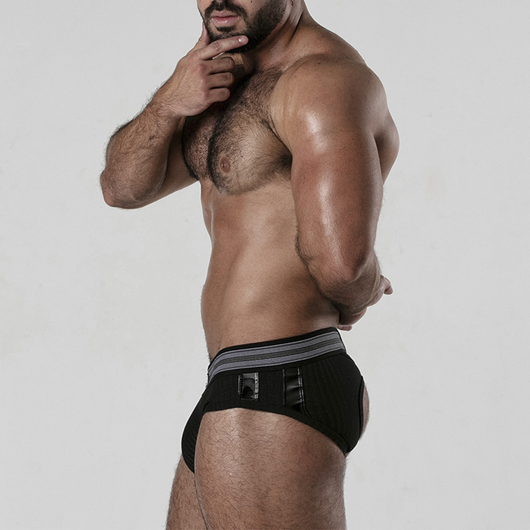 CUECA BACKROOM BOTTOMLESS LOCKER GEAR BRANCA - 38 M 3