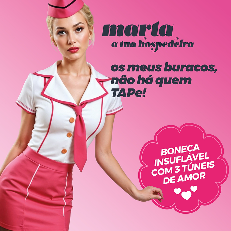 MARTA A HOSPEDEIRA BONECA INSUFLÁVEL LOIRA CRUSHIOUS 1