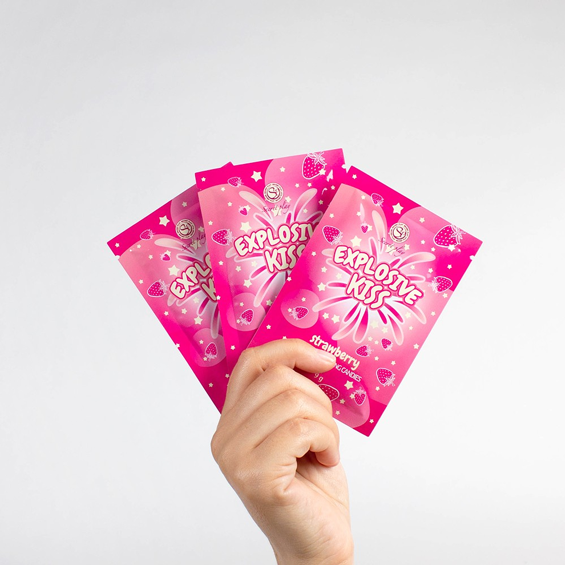 REBUÇADOS DE ESTALIDOS EXPLOSIVE KISS MORANGO SECRET PLAY 3