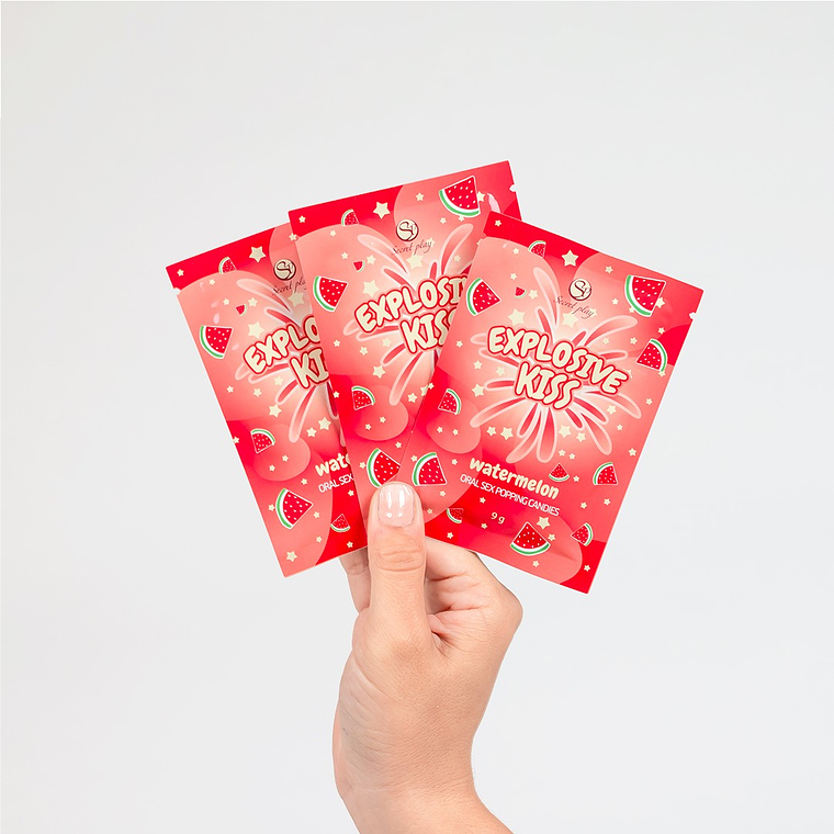 REBUÇADOS DE ESTALIDOS EXPLOSIVE KISS MELANCIA SECRET PLAY 5