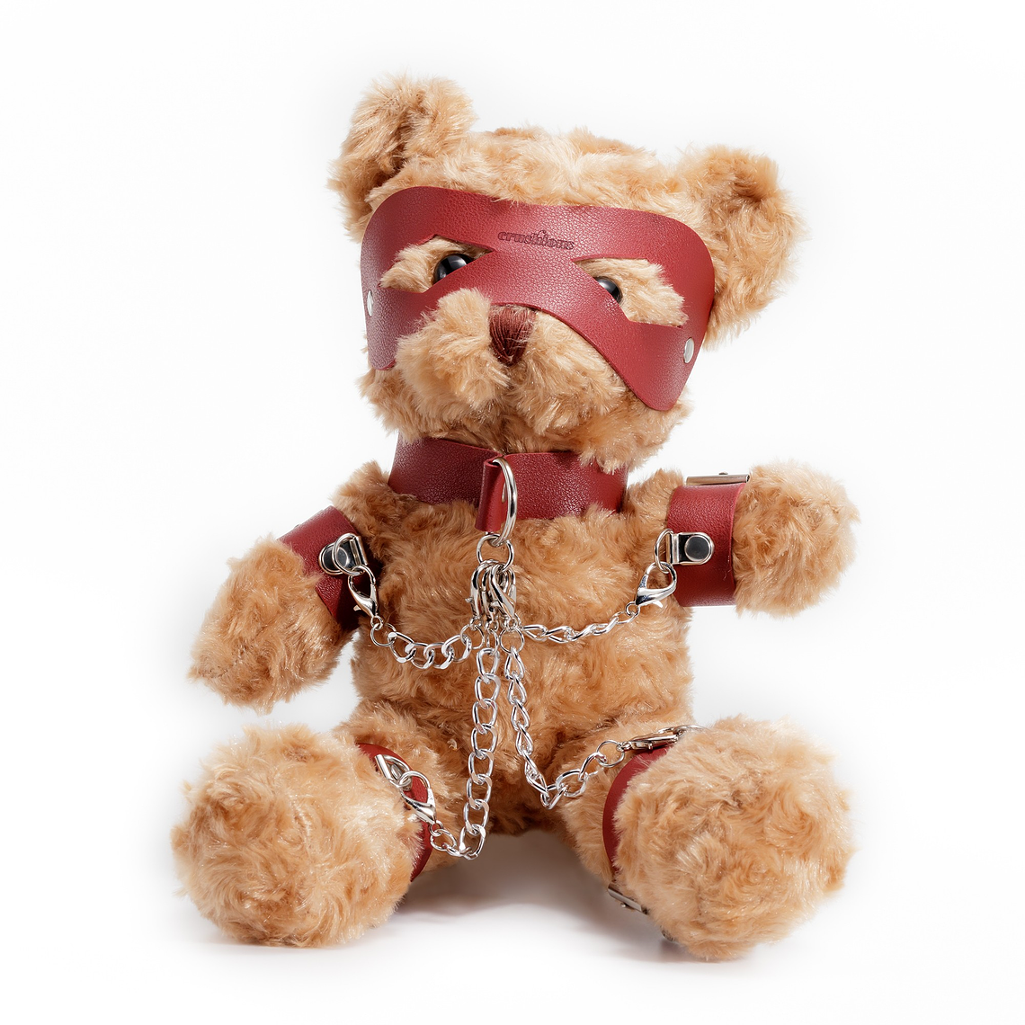 URSO DE PELÚCIA BONDAGE CRUSHITO VERMELHO 31CM CRUSHIOUS 1