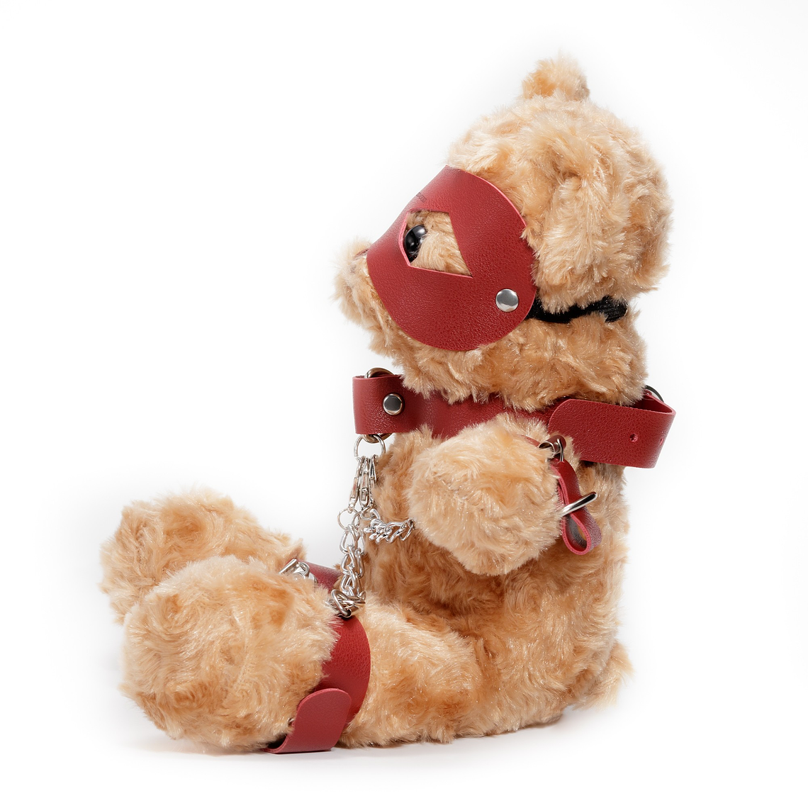 URSO DE PELÚCIA BONDAGE CRUSHITO VERMELHO 31CM CRUSHIOUS 2