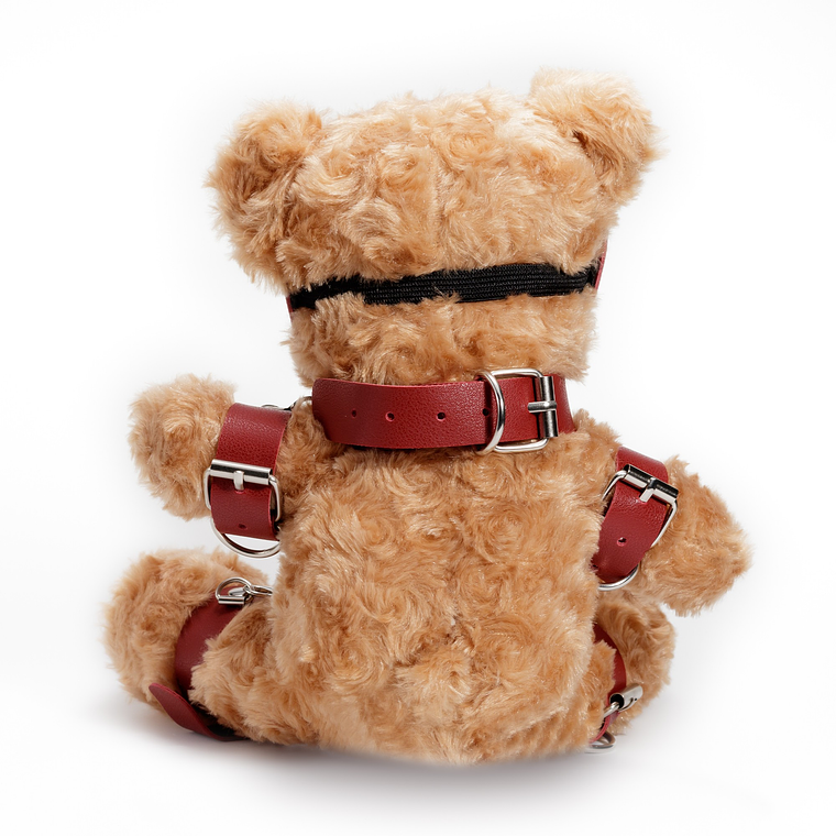 URSO DE PELÚCIA BONDAGE CRUSHITO VERMELHO 31CM CRUSHIOUS 3