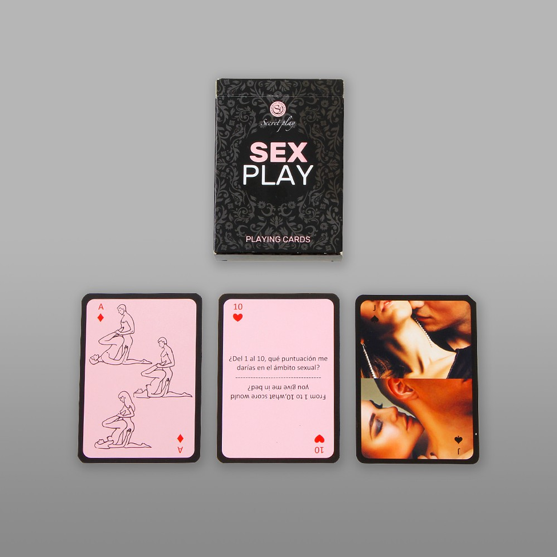 BARALHO DE CARTAS SEX PLAY SECRET PLAY ESPANHOL E INGLÊS 1