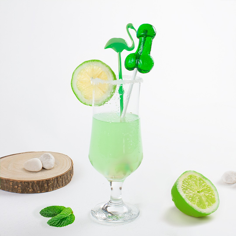 CHUPA CHUPA FORMA DE PÉNIS COM SABOR A MOJITO COM ÁLCOOL SECRET PLAY 4