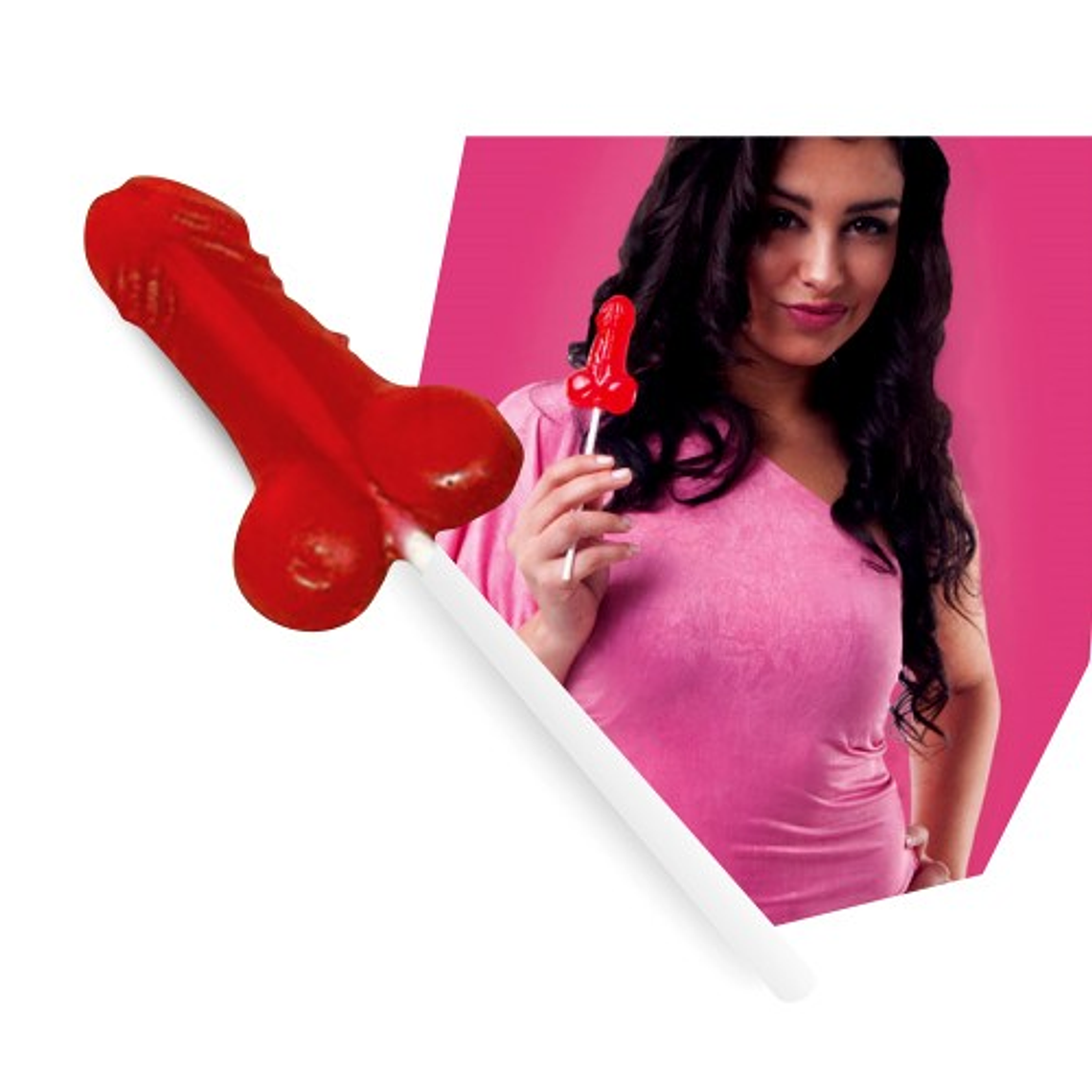 CHUPA-CHUPA DE GOMA EM FORMA DE PÉNIS SECRET PLAY 2