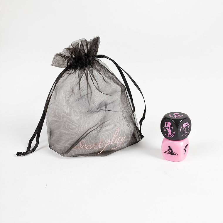 CONJUNTO 2 DADOS FOREPLAY FANATICS! DICE LOVERS! SECRET PLAY 2