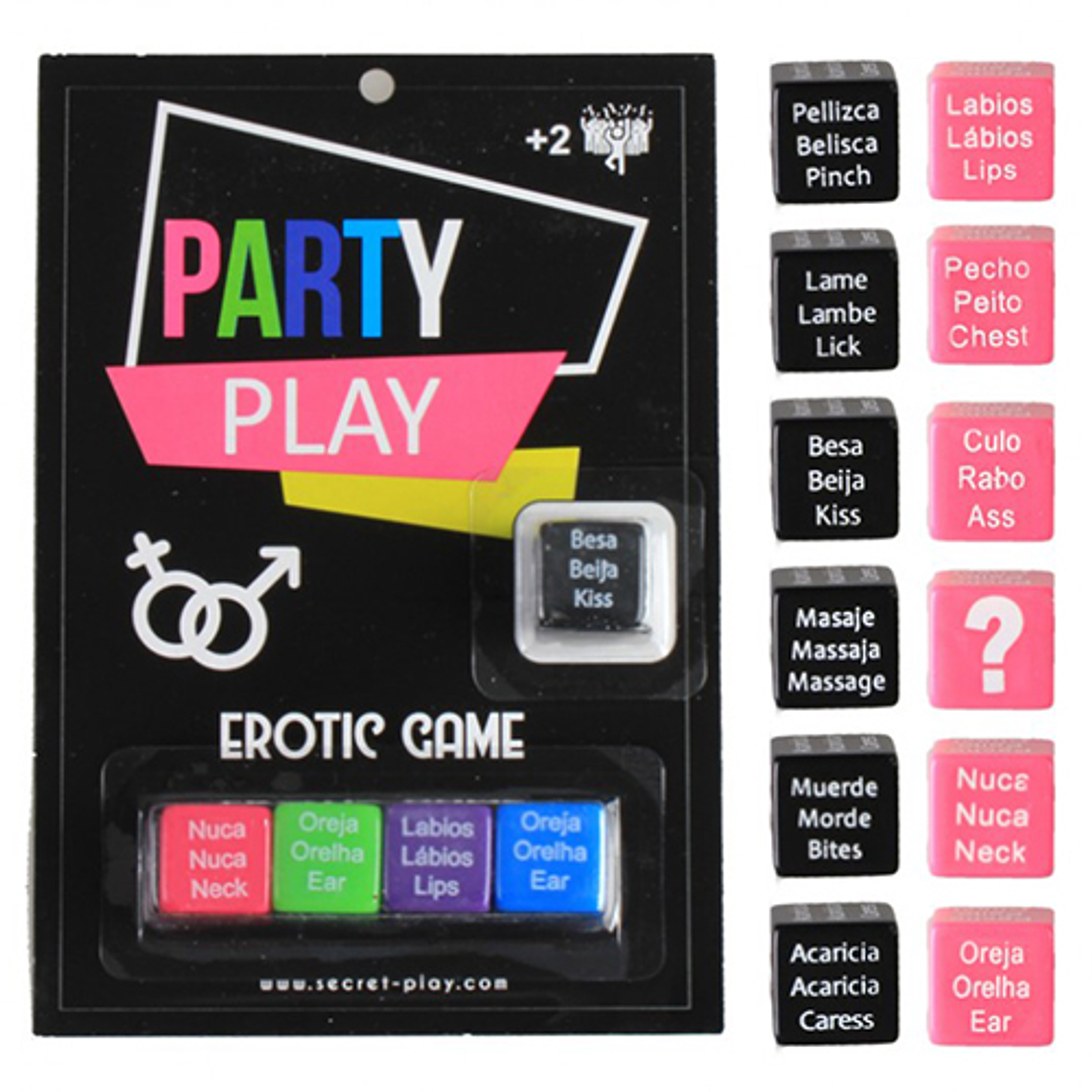 DADOS PARTY PLAY SECRET PLAY 2