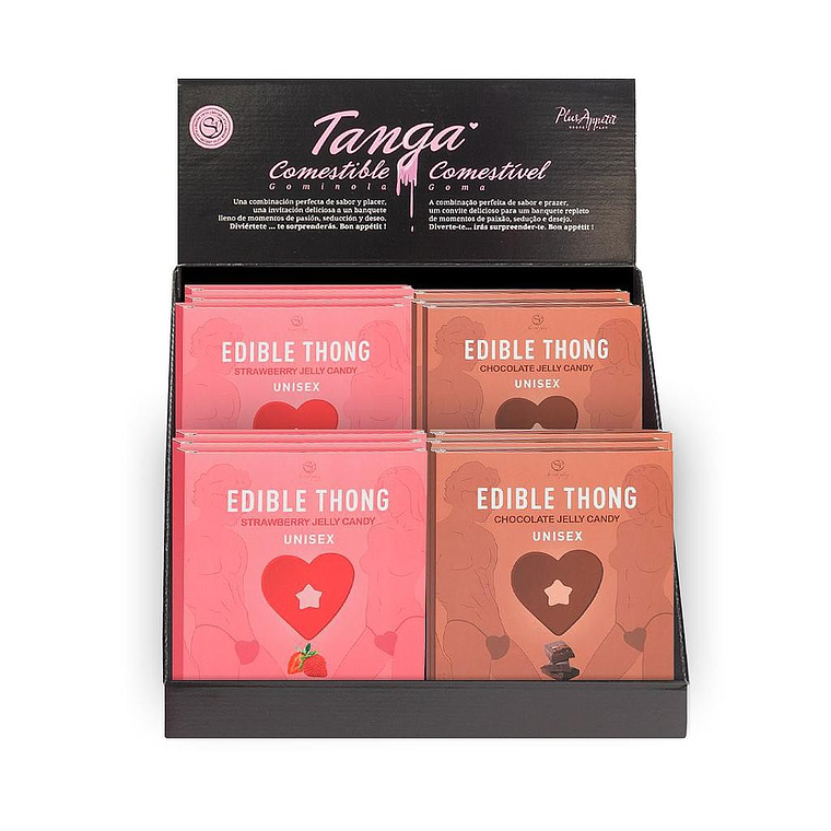 EXPOSITOR COM TANGAS CHOCOLATE E MORANGO (24 UNIDADES) SECRET PLAY 1