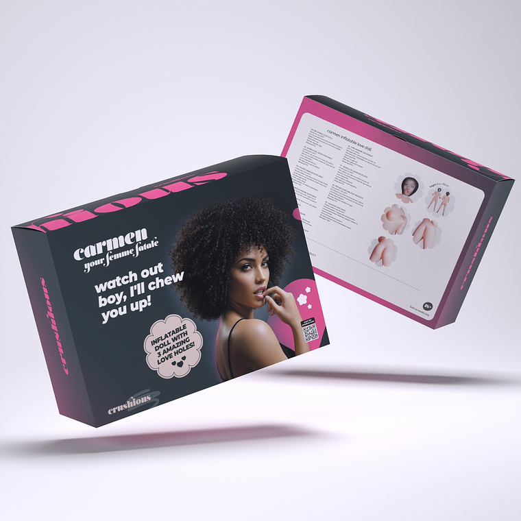 CARMEN A FEMME FATALE BONECA INSUFLÁVEL MULATA CRUSHIOUS 12
