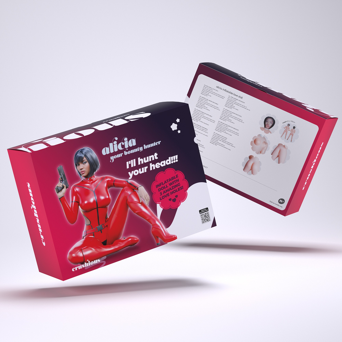 ALICIA A CAÇA RECOMPENSAS BONECA INSUFLÁVEL MULATA CRUSHIOUS 12