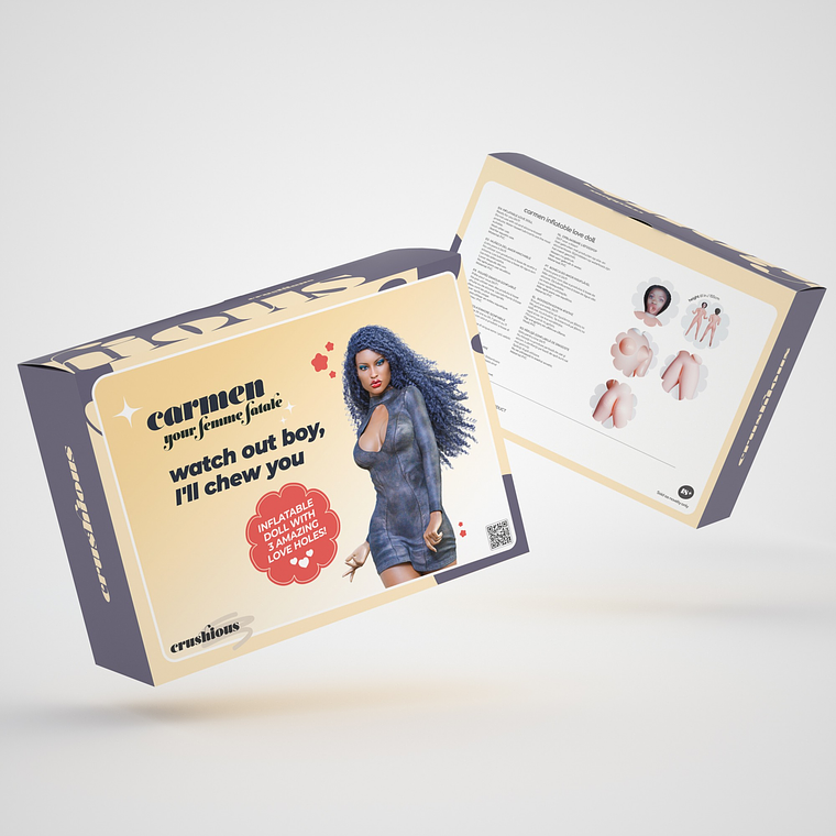 CARMEN A FEMME FATALE BONECA INSUFLÁVEL MULATA CRUSHIOUS 11