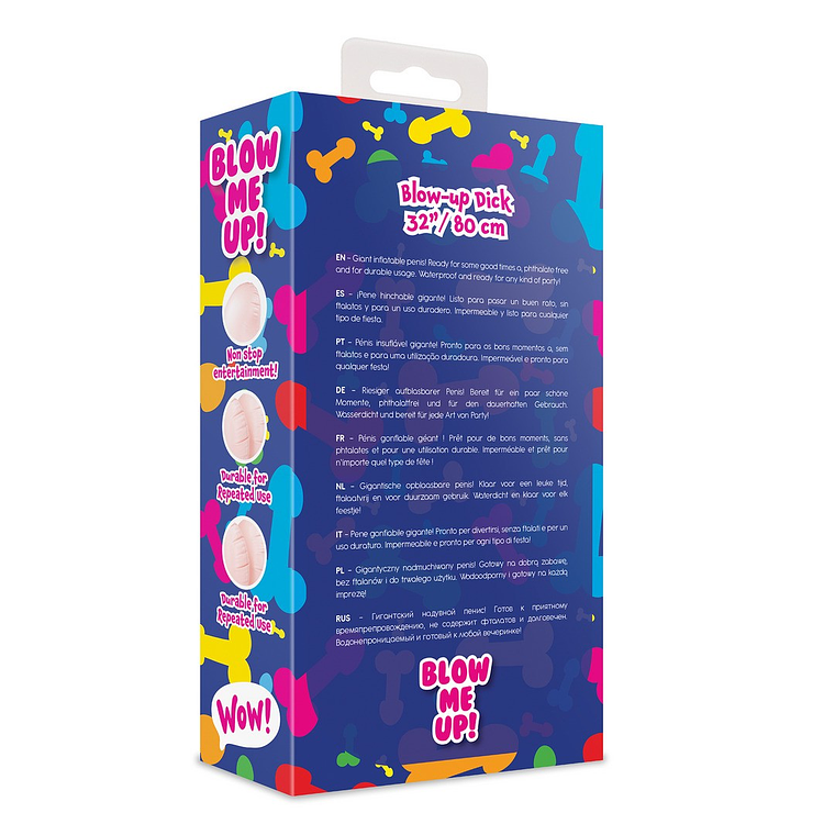 PÉNIS INSUFLÁVEL GIGANTE 32''/ 80 CM S-LINE 3