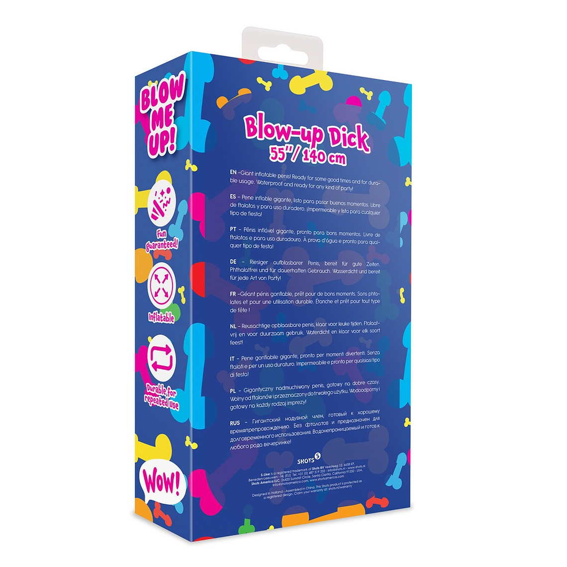 PÉNIS INSUFLÁVEL GIGANTE 55''/ 140 CM S-LINE 3