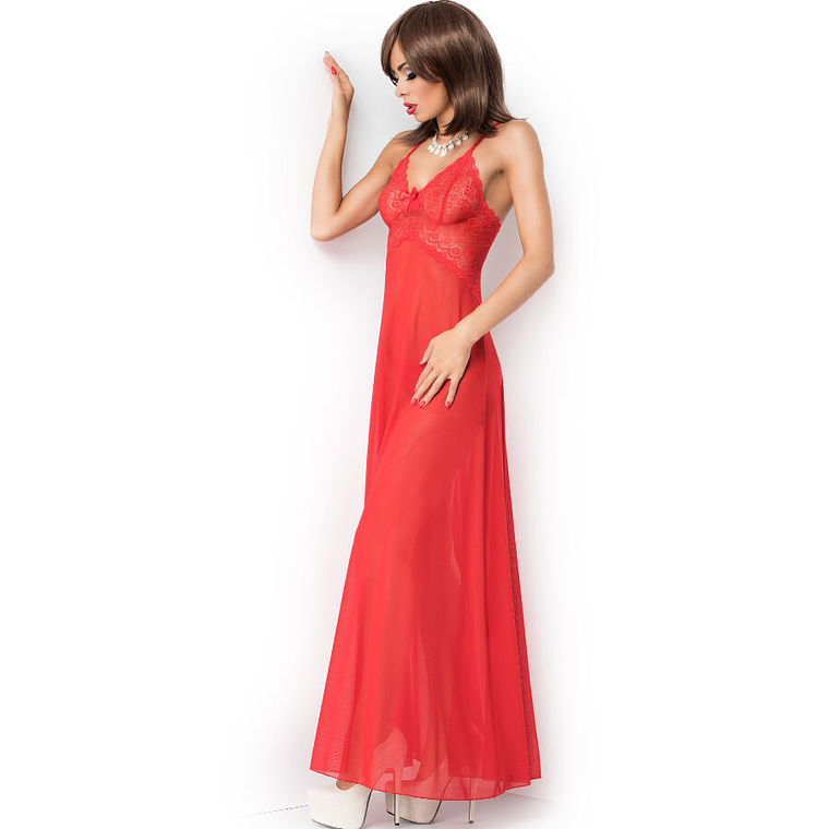 CHILIROSE - CR 3883 BABYDOLL VERMELHO LONGO L/XL 1