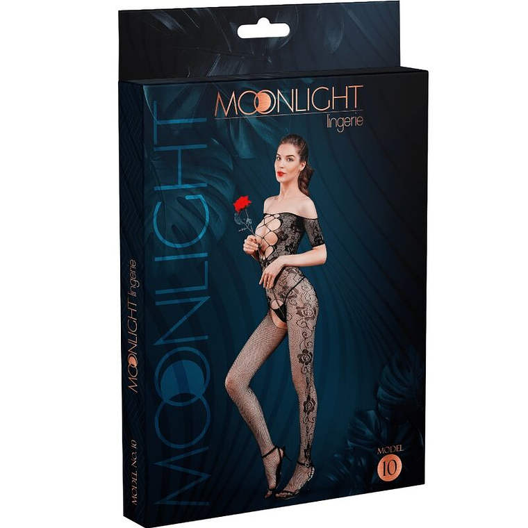 MOONLIGHT - MODELO 10 BODYSTOCKING PRETO TAMANHO ÚNICO 1