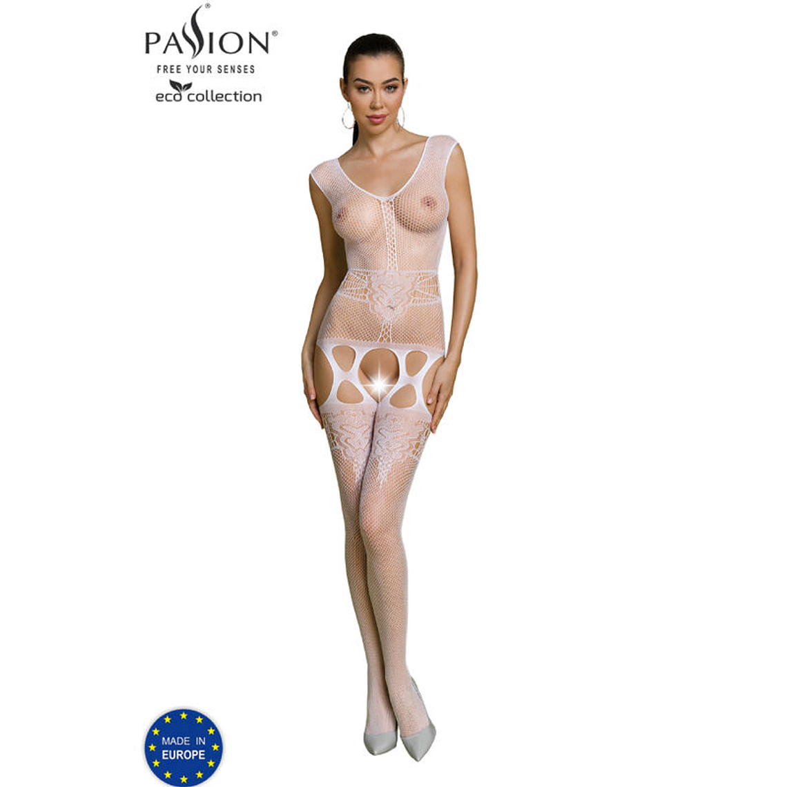 PASSION - COLEO ECO BODYSTOCK ECO BS014 BRANCO 1