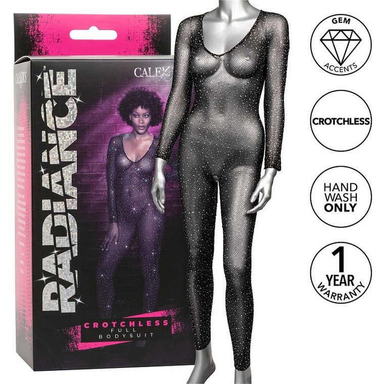 CALEXOTICS - RADIANCE BODYSUIT COMPLETO CROTCHLESS RHINE 1