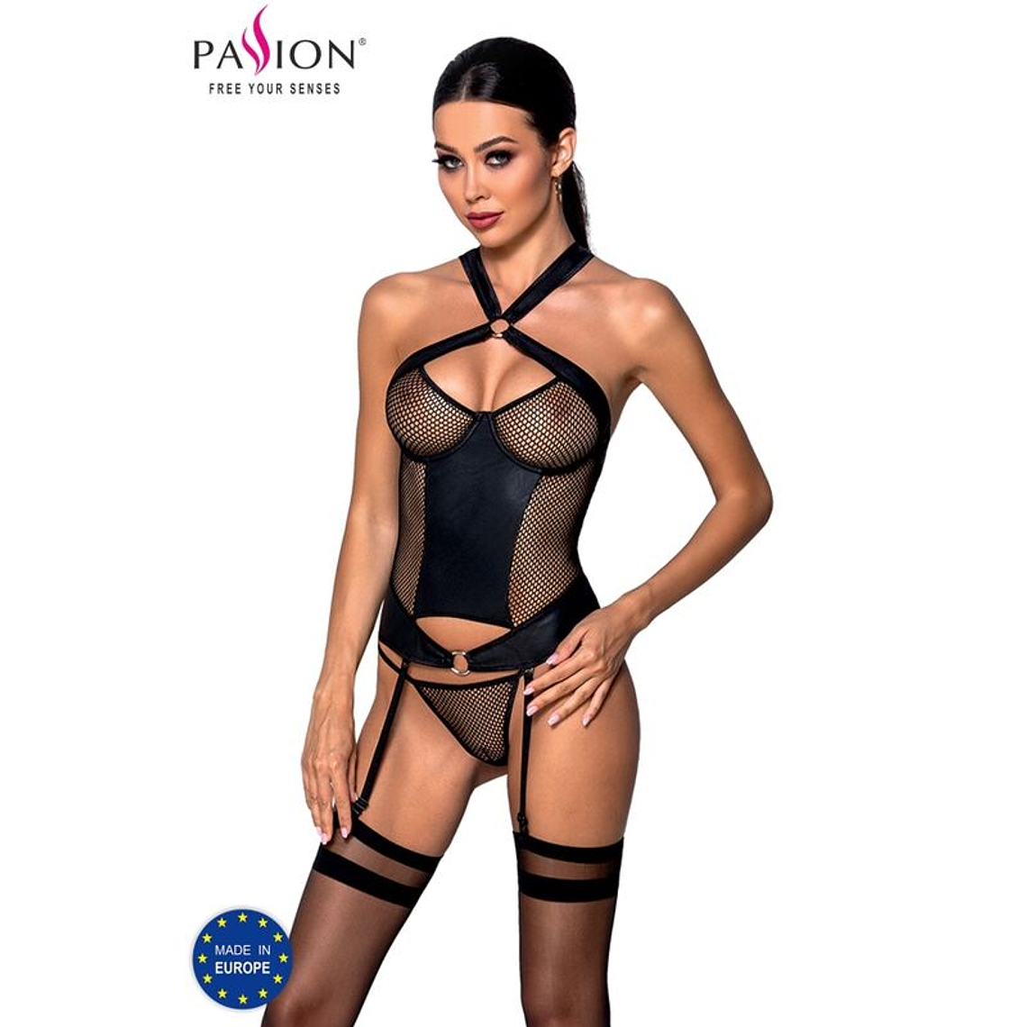 PASSION - AMANDA CORSET COURO ECOLÓGICO L/XL 1