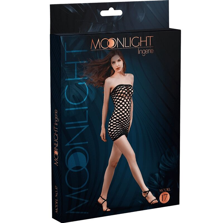 MOONLIGHT - VESTIDO DE MALHA MODELO 17 PRETO TAMANHO ÚNICO 1