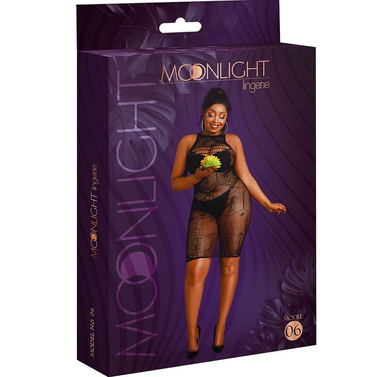MOONLIGHT - VESTIDO MODELO 6 PRETO PLUS SIZE 1