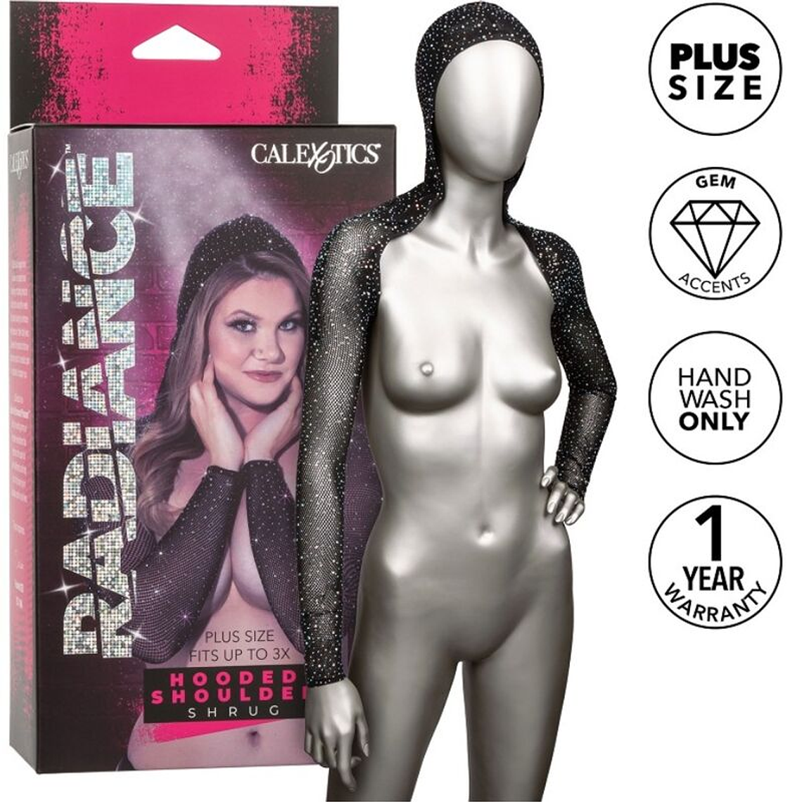 CALEXOTICS - RADIANCE OMBRO COM CAPUZ RHINE PLUS SIZE 1