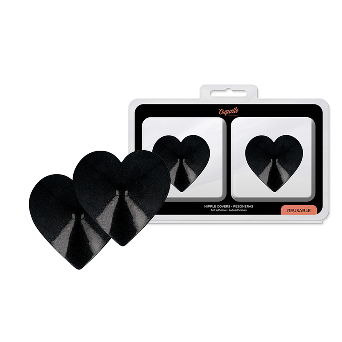 COQUETTE CHIC DESIRE - CAPAS DE BICOS BLACK HEARTS 1
