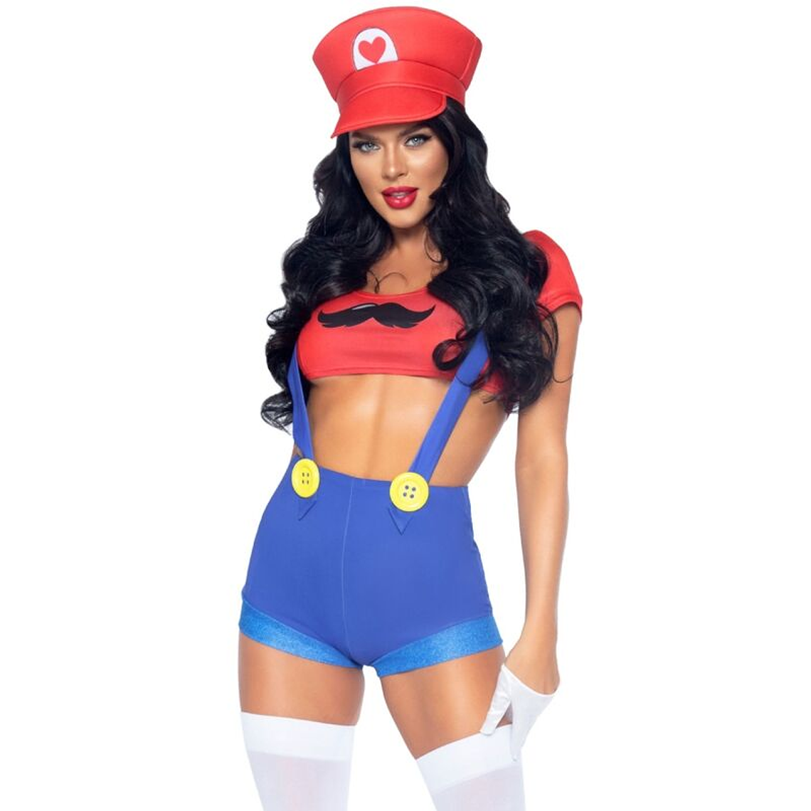 LEG AVENUE - FANTASIA SEXY MARIO BROS VERMELHO/AZUL M 1