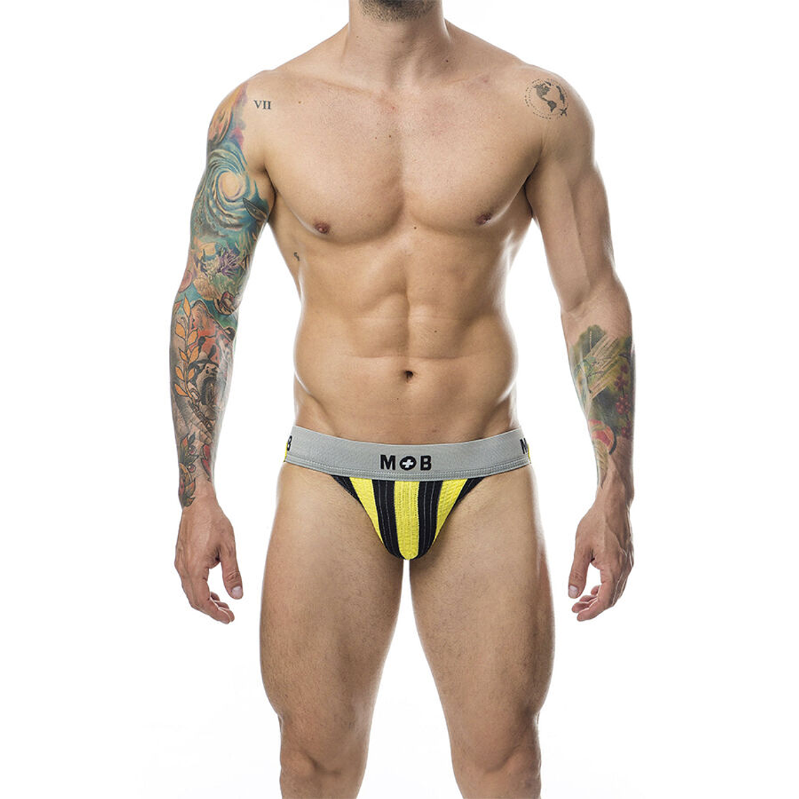 MOB - CALÇA CLASSIC JOCK STRIPE AMARELA TAMANHO P 1