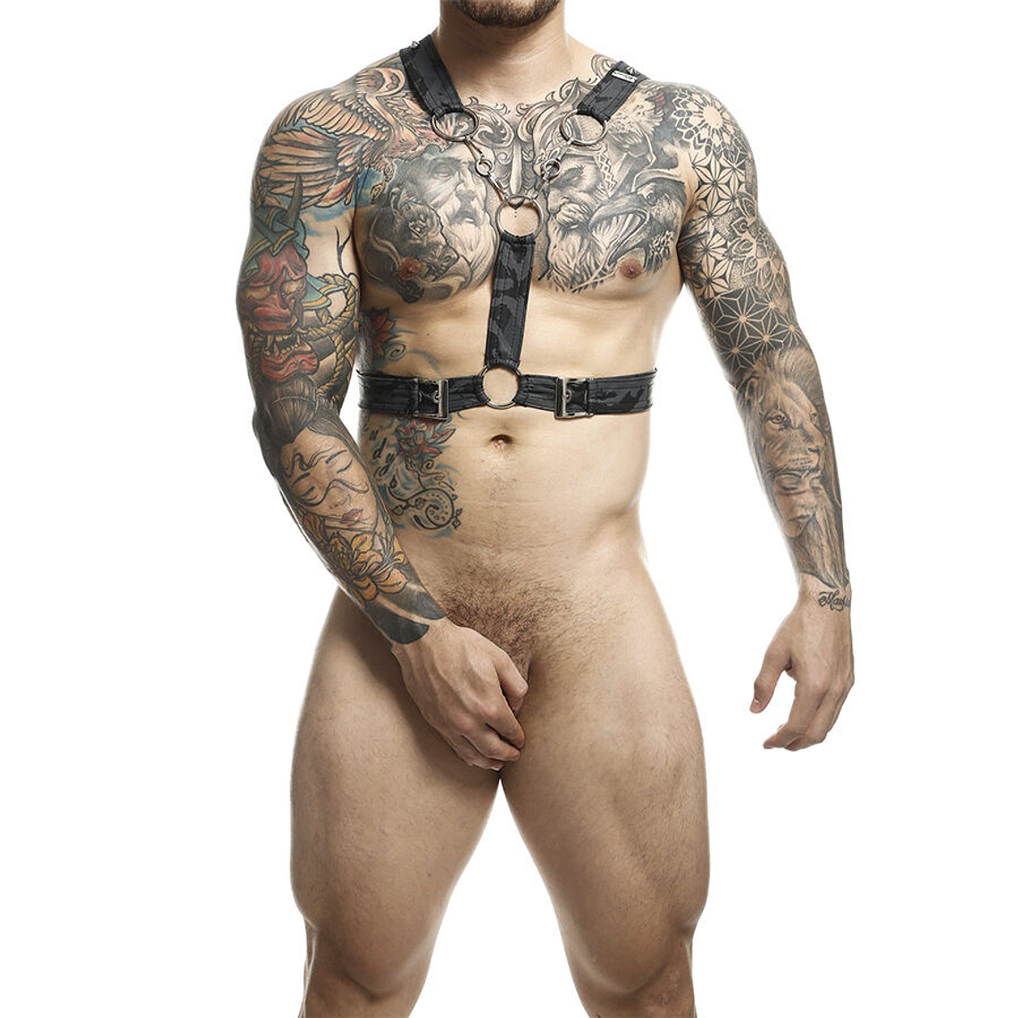 MOB - DNGEON ARREIO PRATEADO COM CORRENTES TAMANHO ÚNICO 1