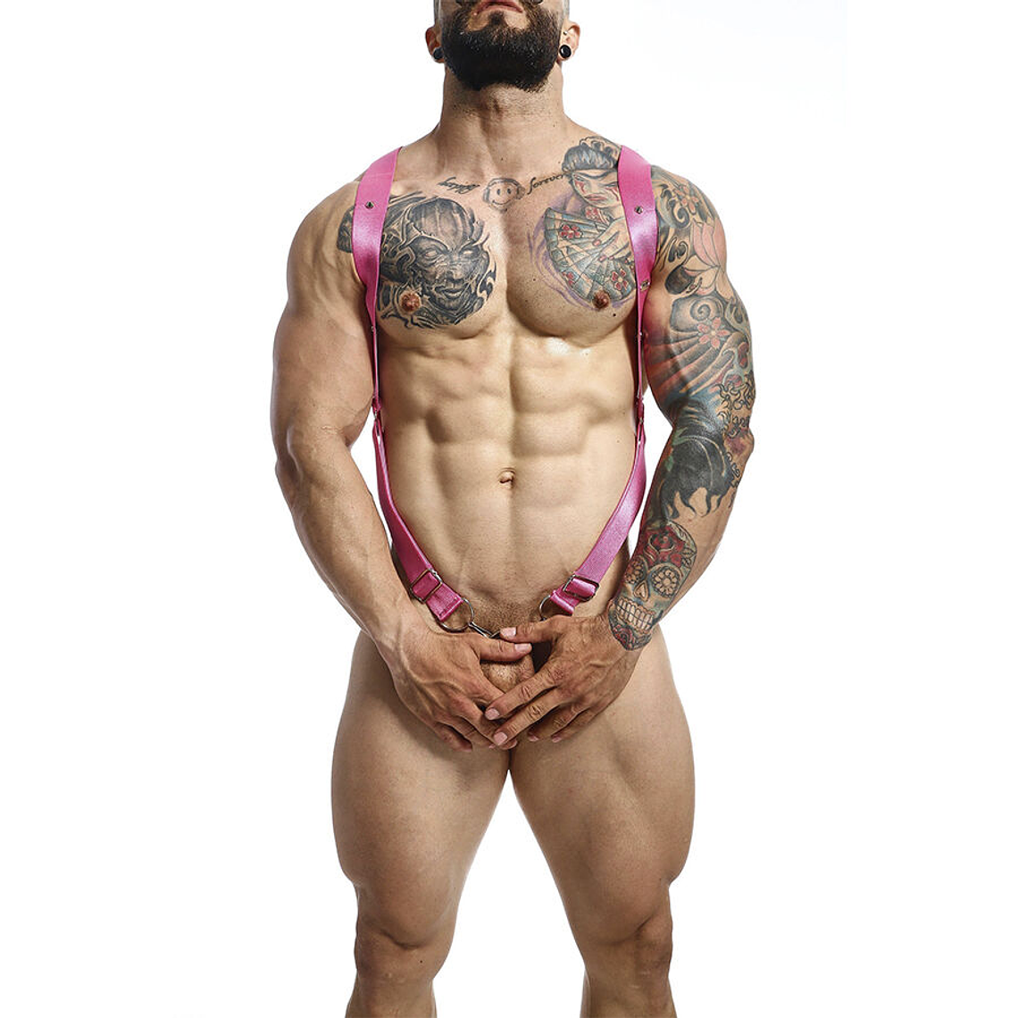 MOB - DNGEON CROSS BACK HARNESS ROSA TAMANHO ÚNICO 1