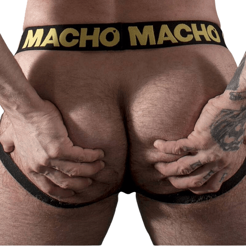 MACHO - MX25AC JOCK COURO AMARELO M