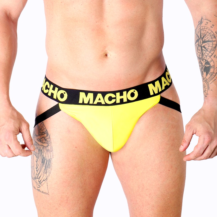 MACHO - MX25A JOCK LYCRA AMARELO L 1
