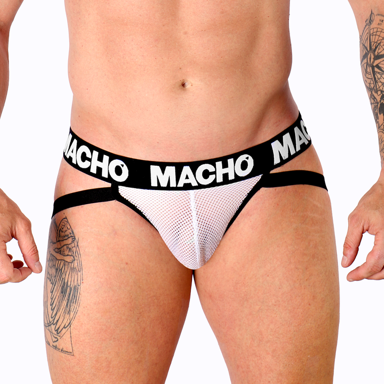 MACHO - MX26X1 JOCK GRID BRANCO L 1