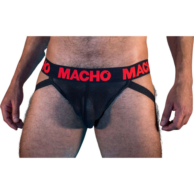 MACHO - MX26X2 JOCK PRETO/VERMELHO L 1