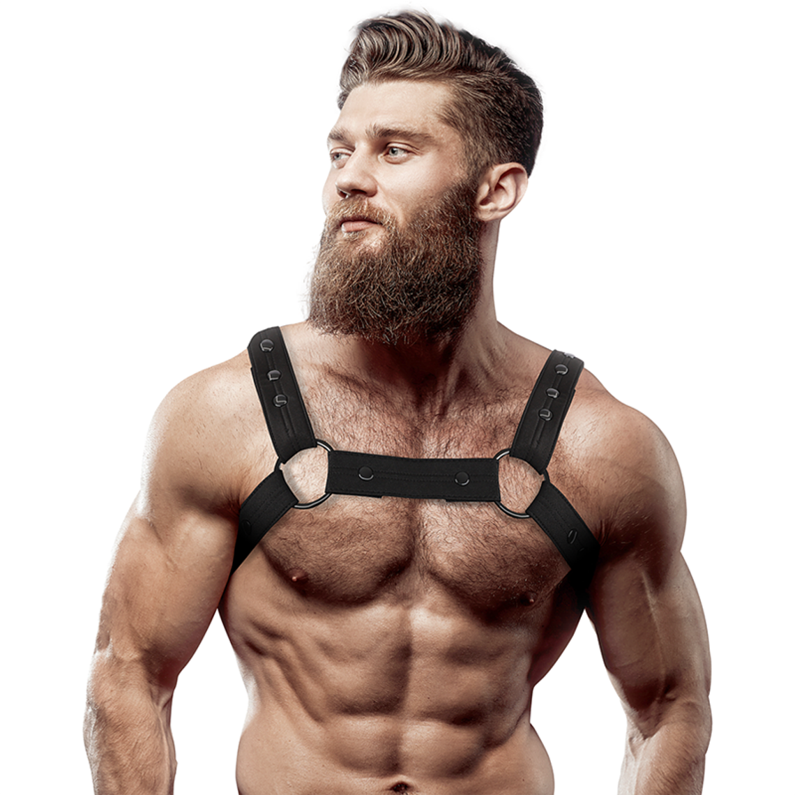 FETISH SUBMISSIVE ATTITUDE - ARNÊS ESPORTIVO DE NEOPRENE AJUSTVEL PARA HOMENS 1
